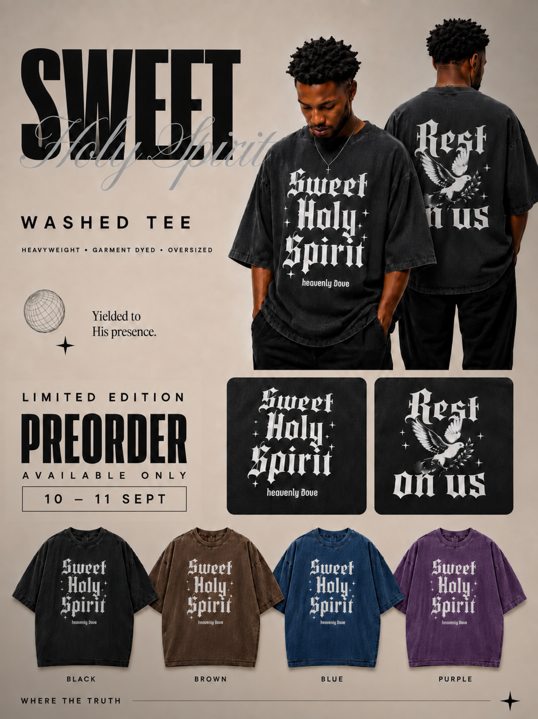 SWEET HOLY SPIRIT - LIMITED ED WASHED TEE